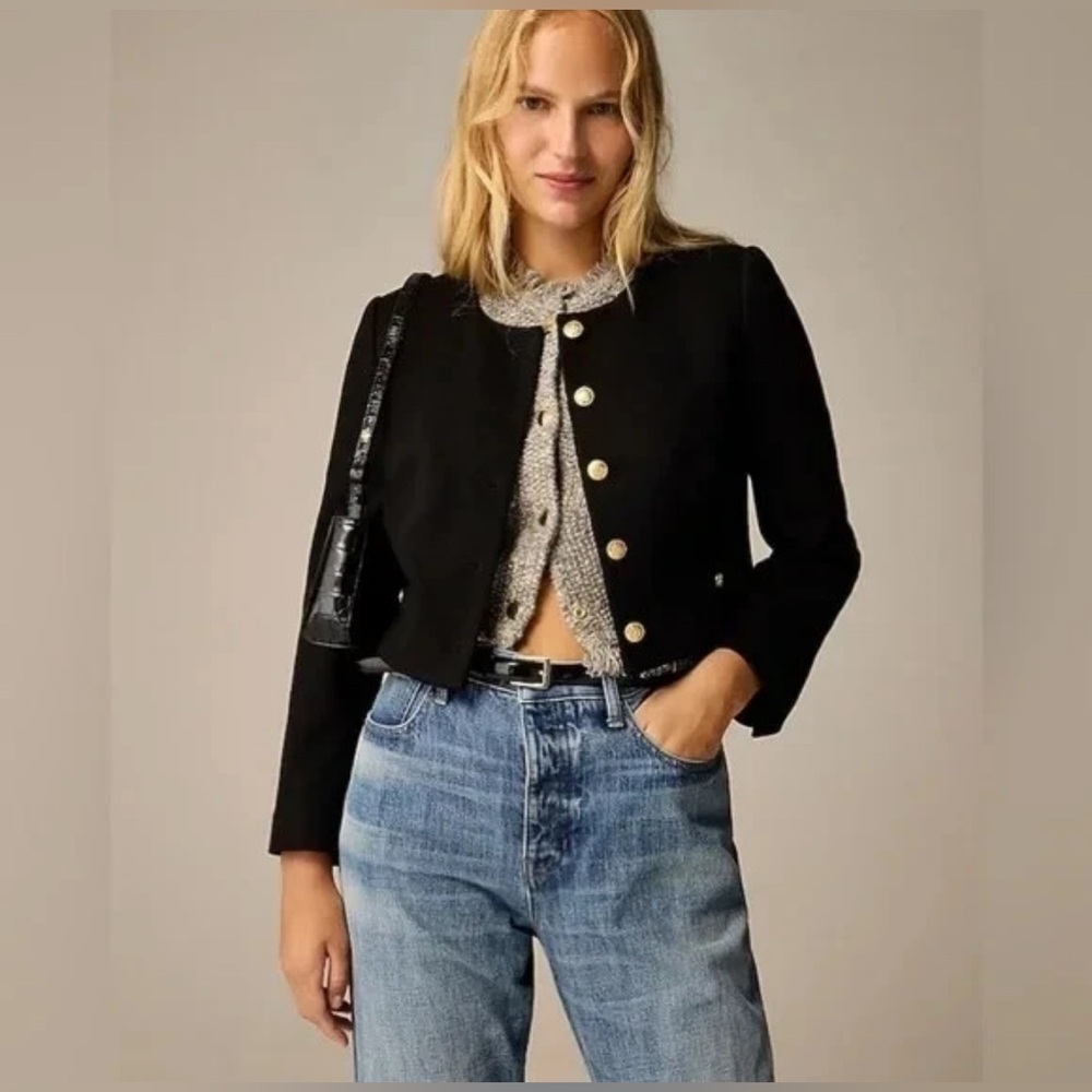 J.Crew Cropped lady jacket in stretch twill CC273